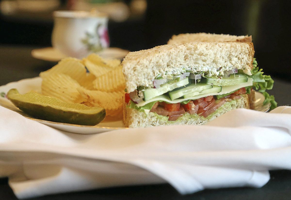 The Pink House's summer garden sandwich